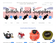 Tablet Screenshot of britishfoodsupplies.com